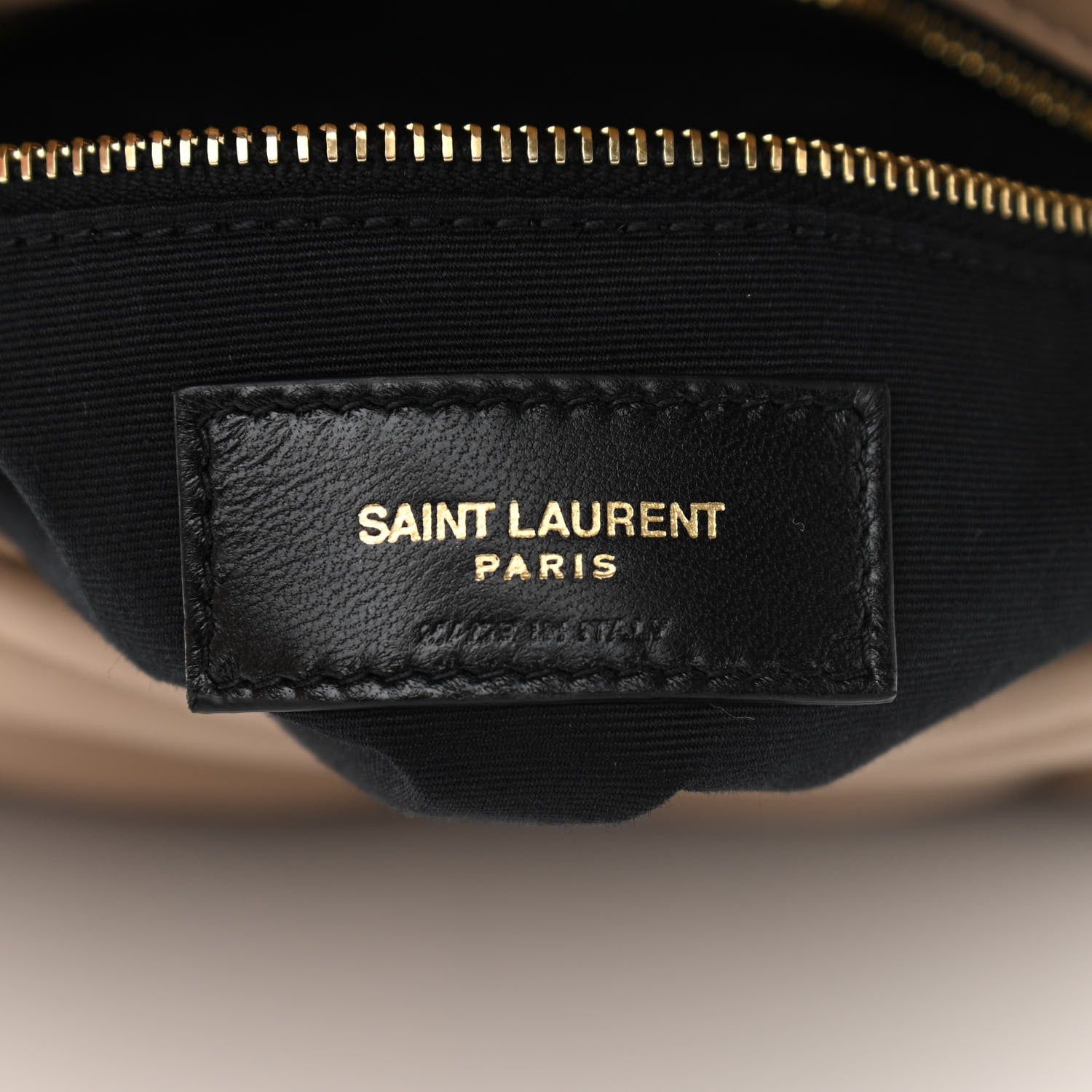 Saint Laurent Lambskin Quilted Toy Loulou Puffer Monogram Chain Satchel Nude Powder 6 of 10