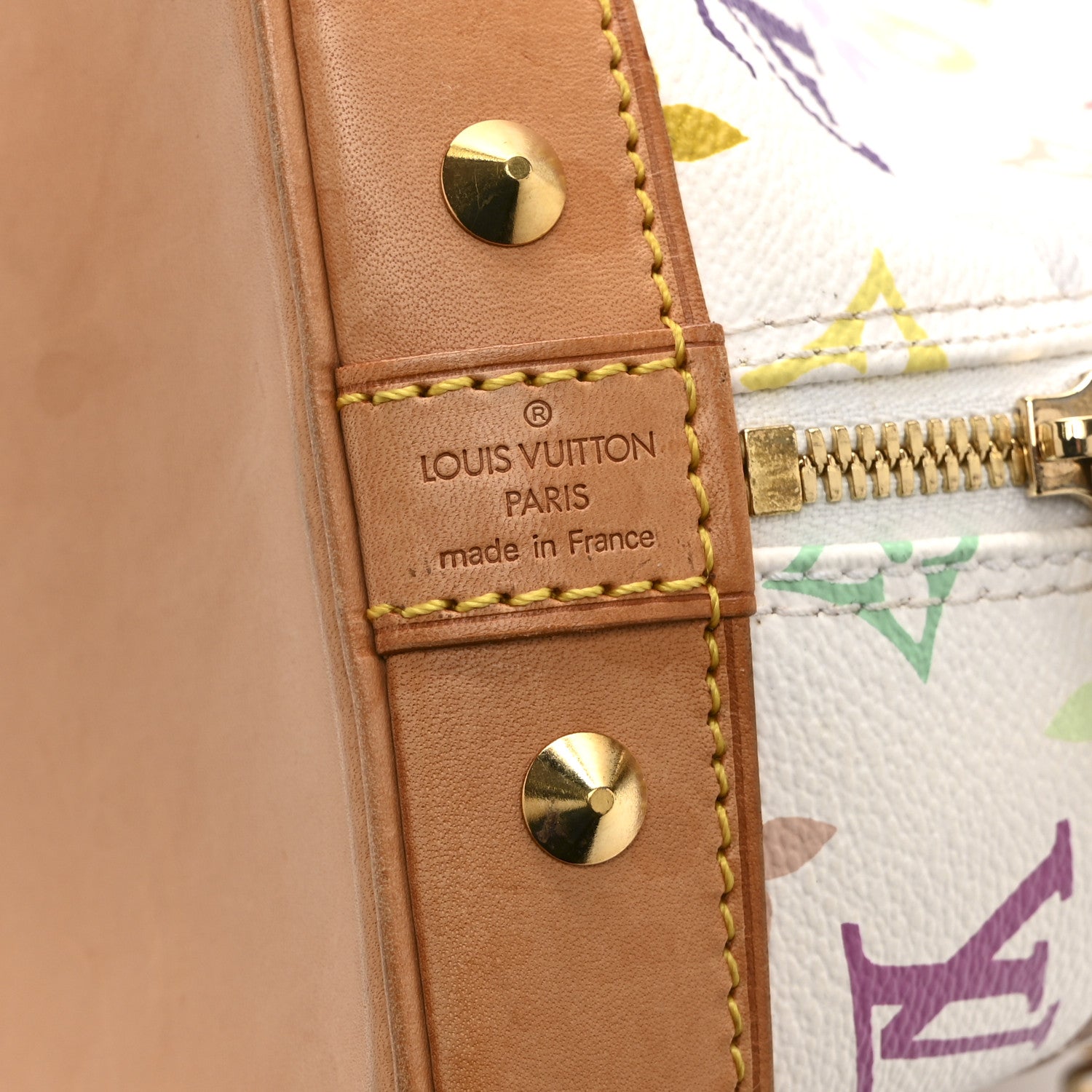 Louis Vuitton Monogram Multicolor Alma White 6 of 10