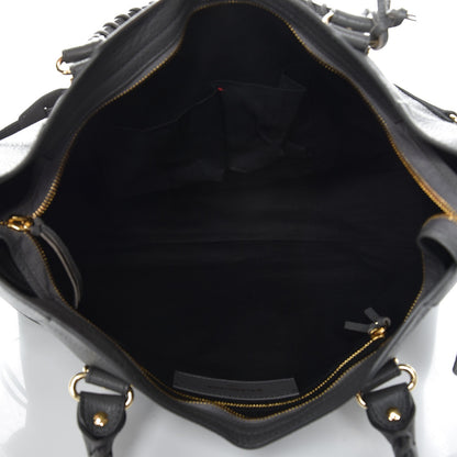 Balenciaga Chevre Gold Metallic Edge Hardware City Gris Acier 6 of 9