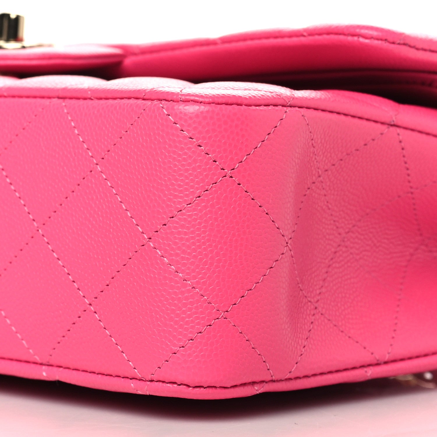 Chanel Caviar Quilted Medium Double Flap Pink 8 of 9