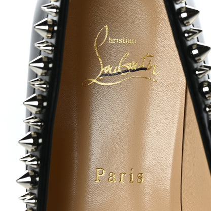 Christian Louboutin Patent Calfskin Spikes Mattia Loafers 40 Black 6 of 7