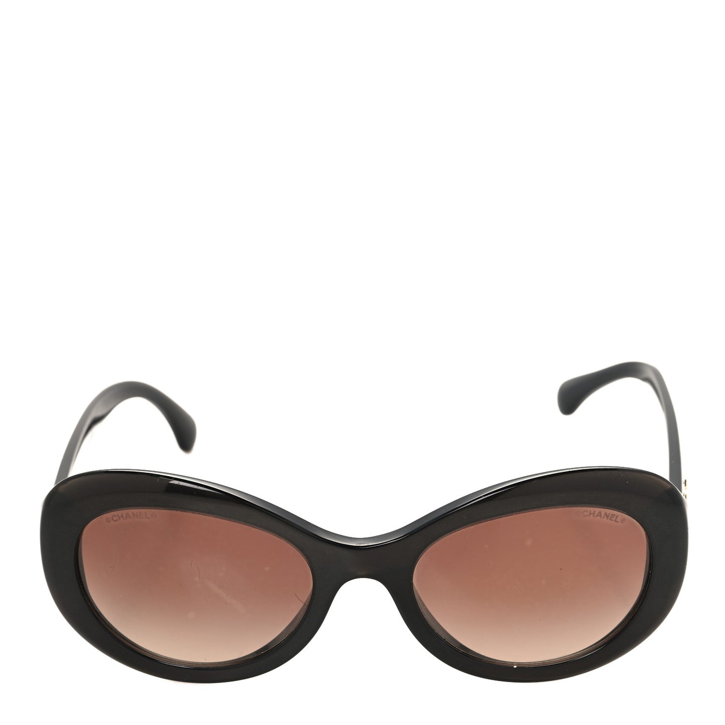 Acetate Polarized Oval CC Sunglasses 5469-B Dark Brown