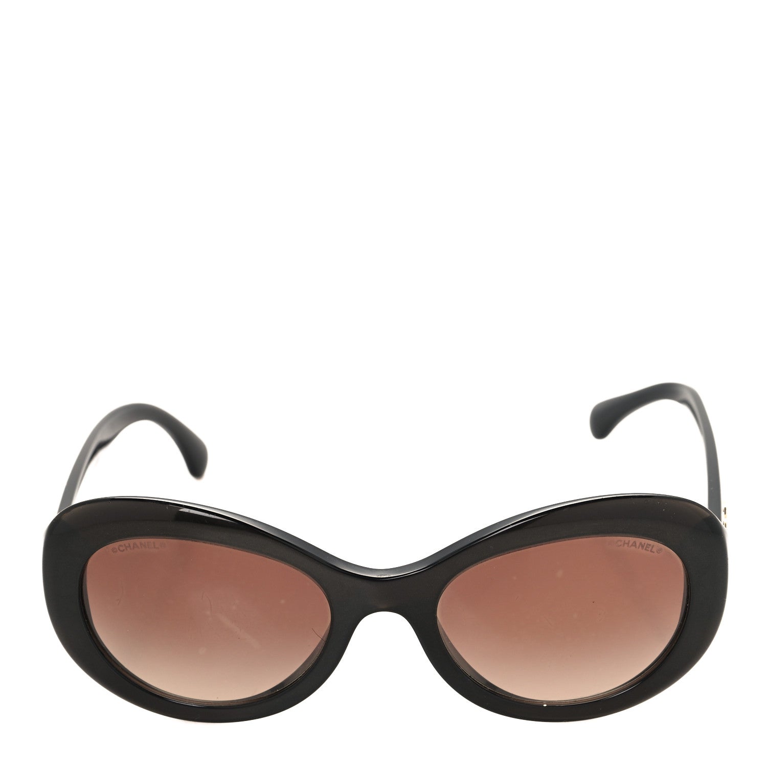 Chanel Acetate Polarized Oval CC Sunglasses 5469-B Dark Brown 2 of 7