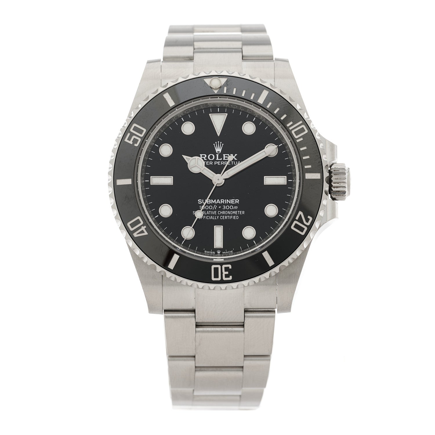 Rolex Stainless Steel 41mm Oyster Perpetual Submariner Watch Black 124060 1 of 4