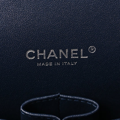 Chanel Caviar Quilted Maxi Double Flap Navy Blue 6 of 9