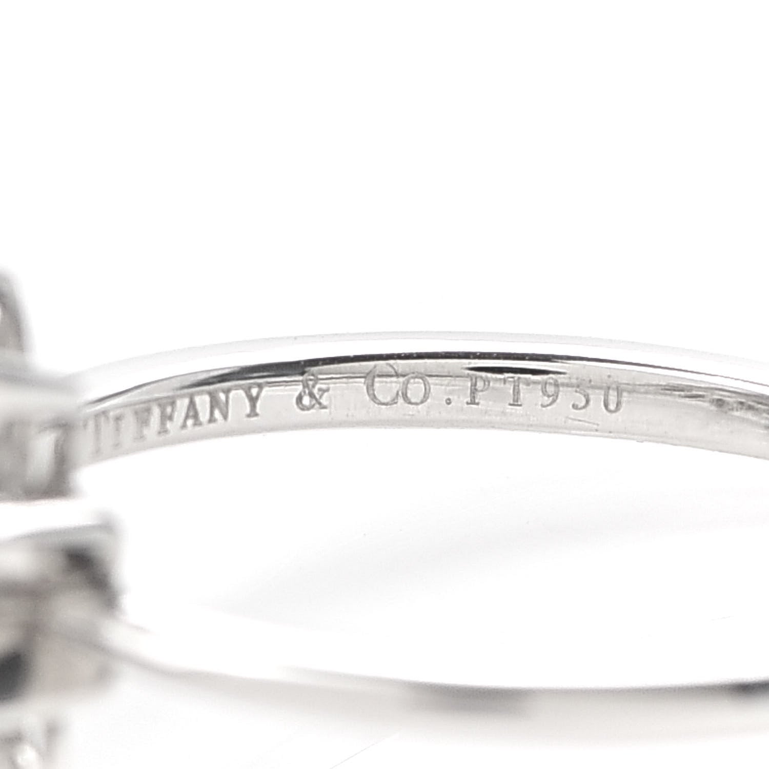 Tiffany Platinum Diamond Enchant Garden Flower Ring 49 4.75 5 of 6