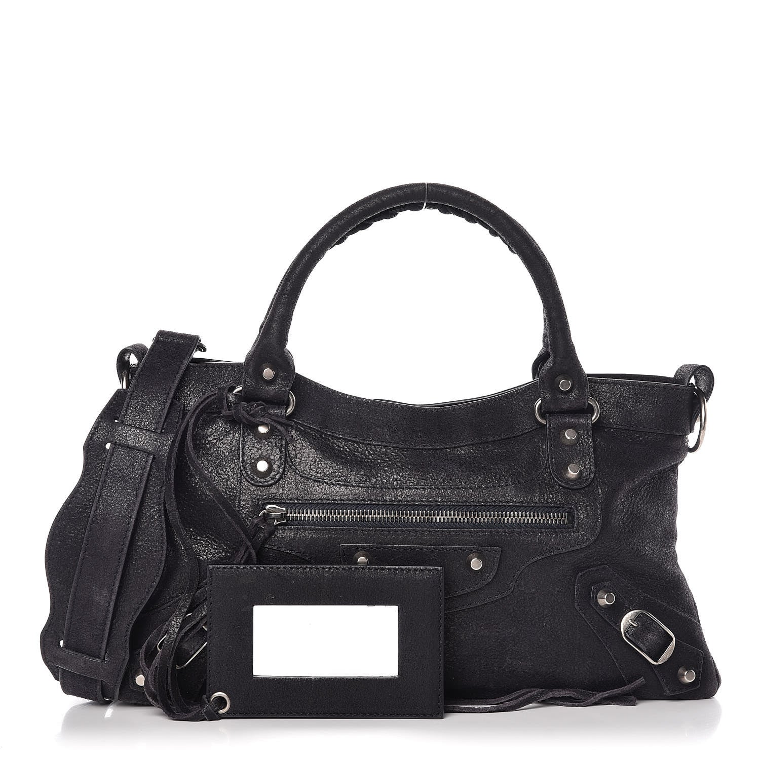 Balenciaga Craquele Calfskin First Bleu Obscur 1 of 15