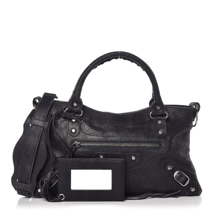 Balenciaga Craquele Calfskin First Bleu Obscur 1 of 15