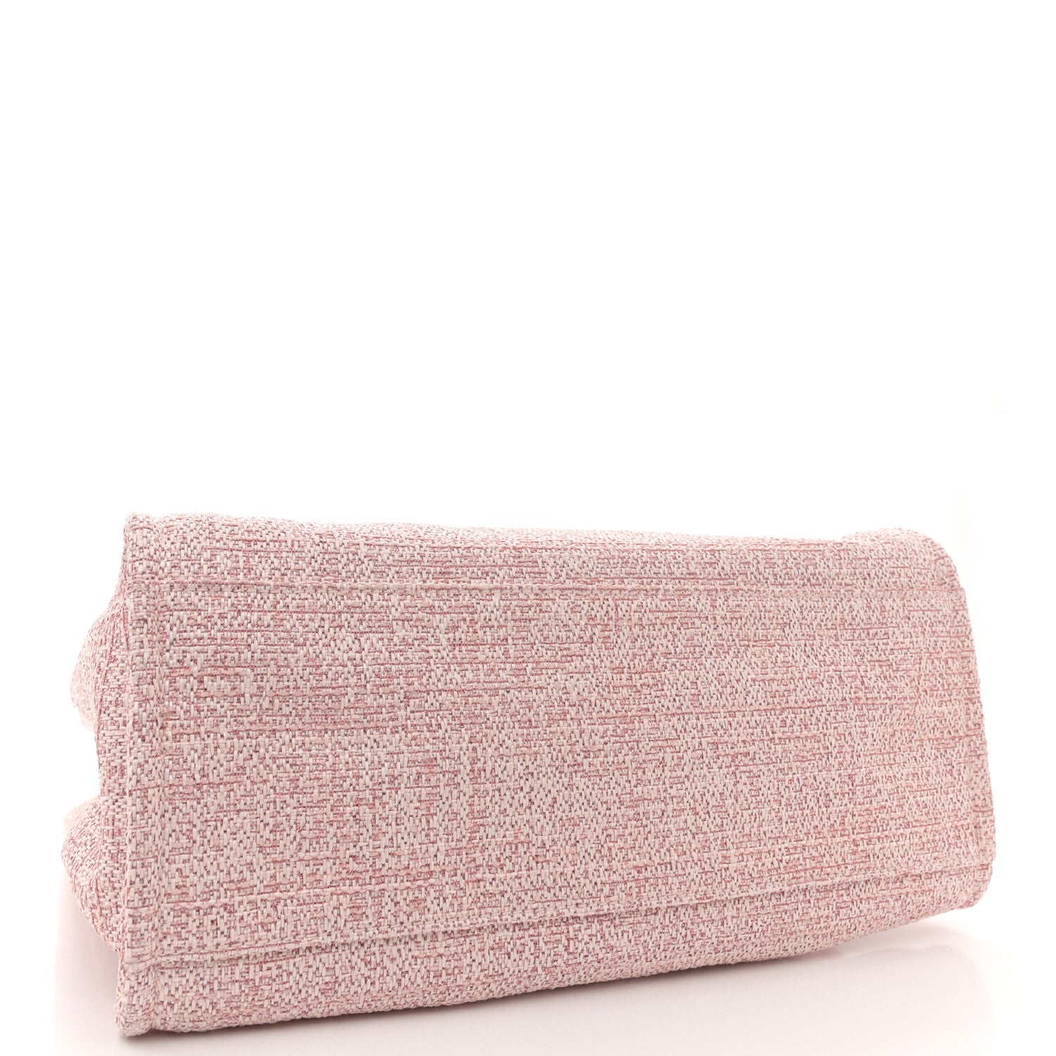 Chanel Straw Lurex Medium Deauville Tote Pink 4 of 11