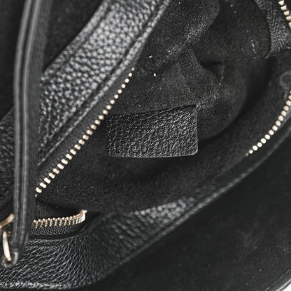 Celine Soft Grained Calfskin Small Belt Cabas Phantom Black 7 of 15