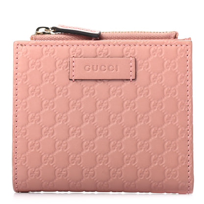 Gucci Microguccissima Bi-Fold Wallet Soft Pink 1 of 8