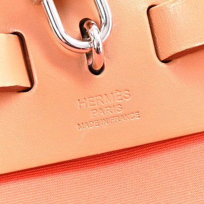 Hermes Vache Hunter Toile Herbag Zip 31 PM Capucine Fauve 6 of 10