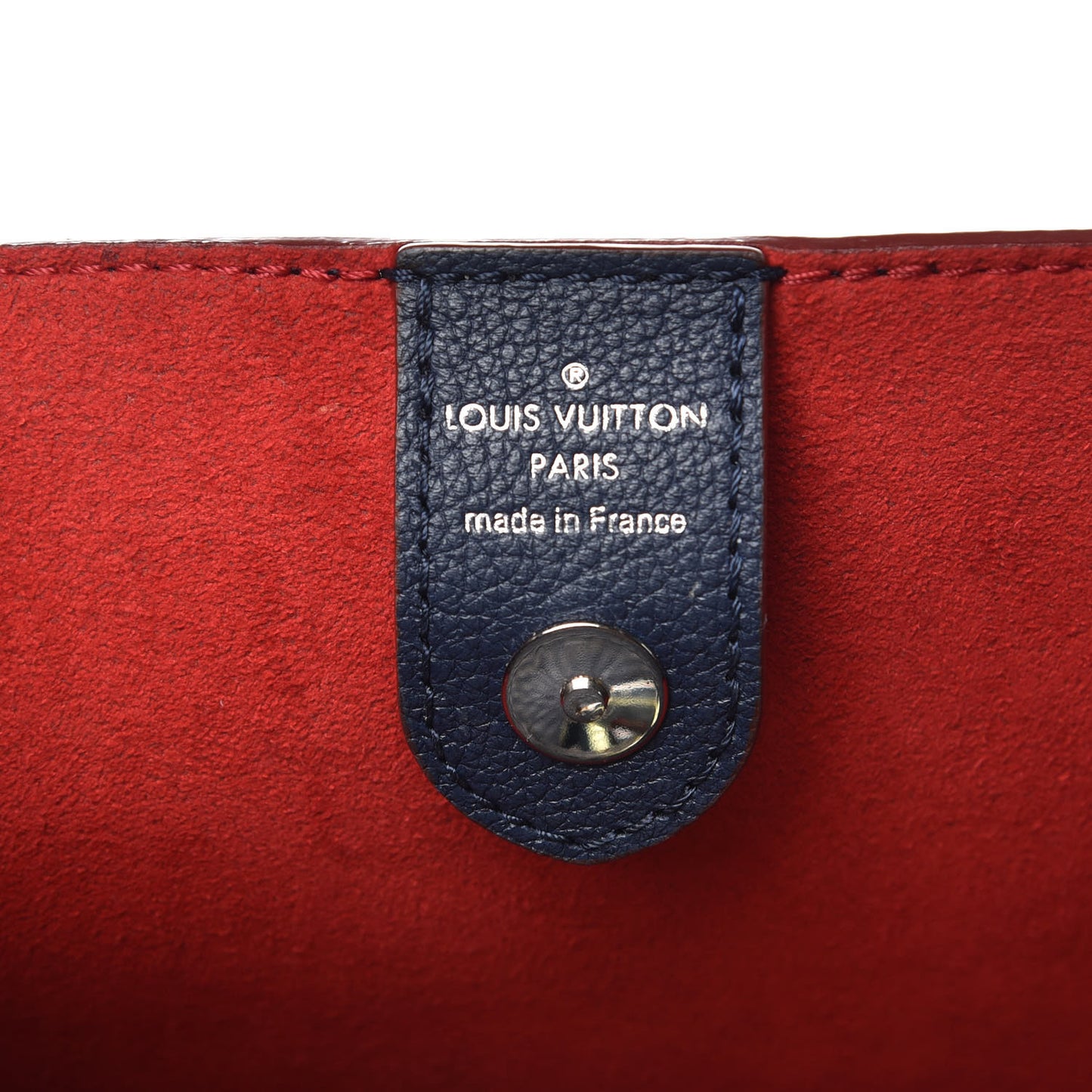 Calfskin Lockmeto Marine Rouge