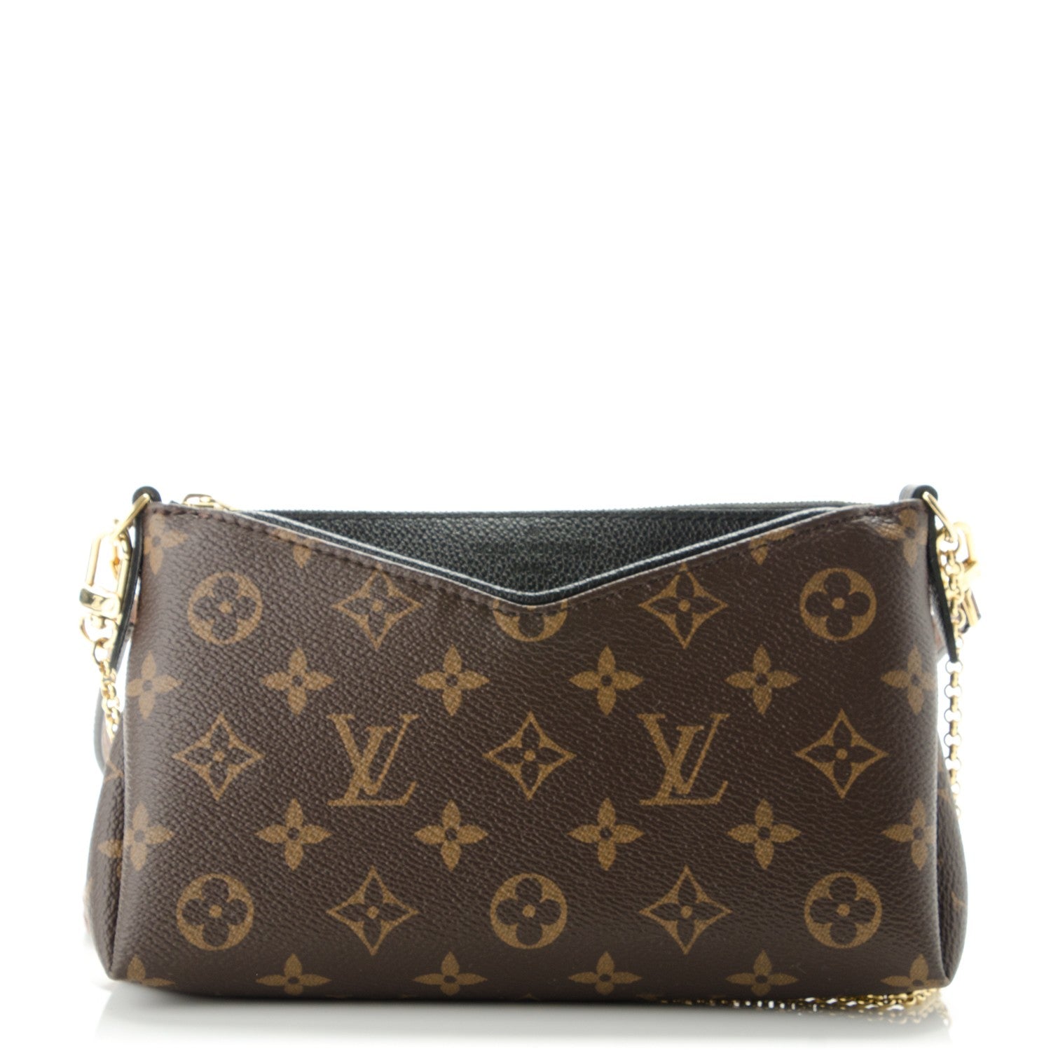 Louis Vuitton Monogram Pallas Clutch Black 1 of 8