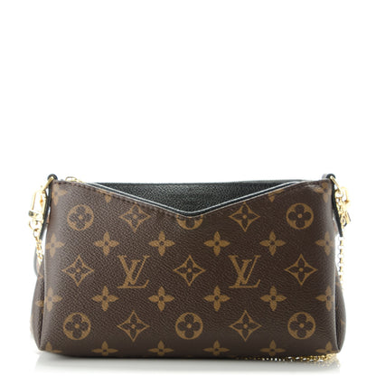 Louis Vuitton Monogram Pallas Clutch Black 1 of 8