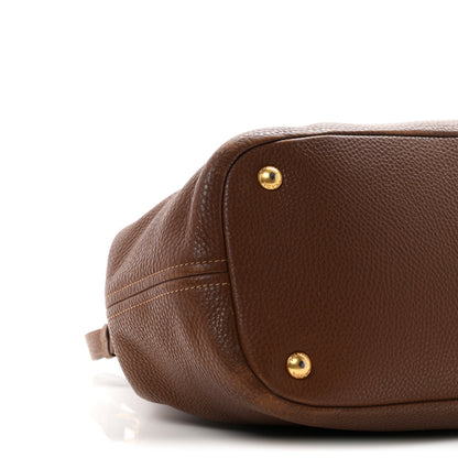 Prada Vitello Daino Tote Palissandro 9 of 11
