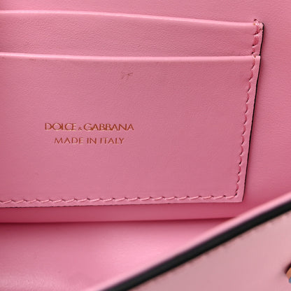 Dolce & Gabbana Calfskin 3.5 Flap Crossbody Bag Pink 6 of 9
