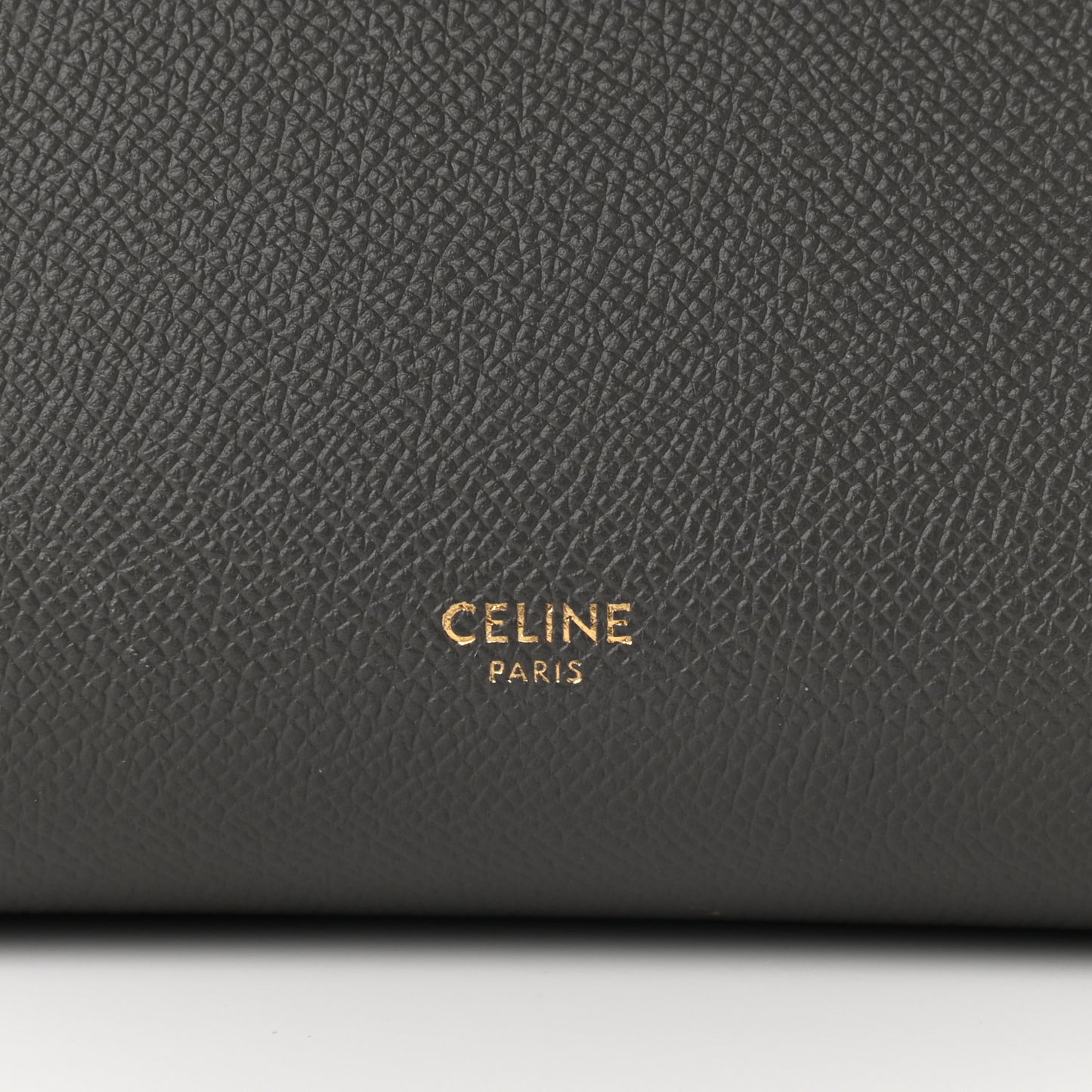 Grained Calfskin Micro Belt Bag Grey