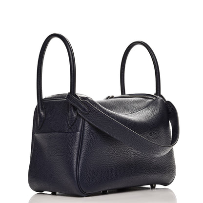 Hermes Taurillon Clemence Lindy 26 Bleu Nuit 3 of 7