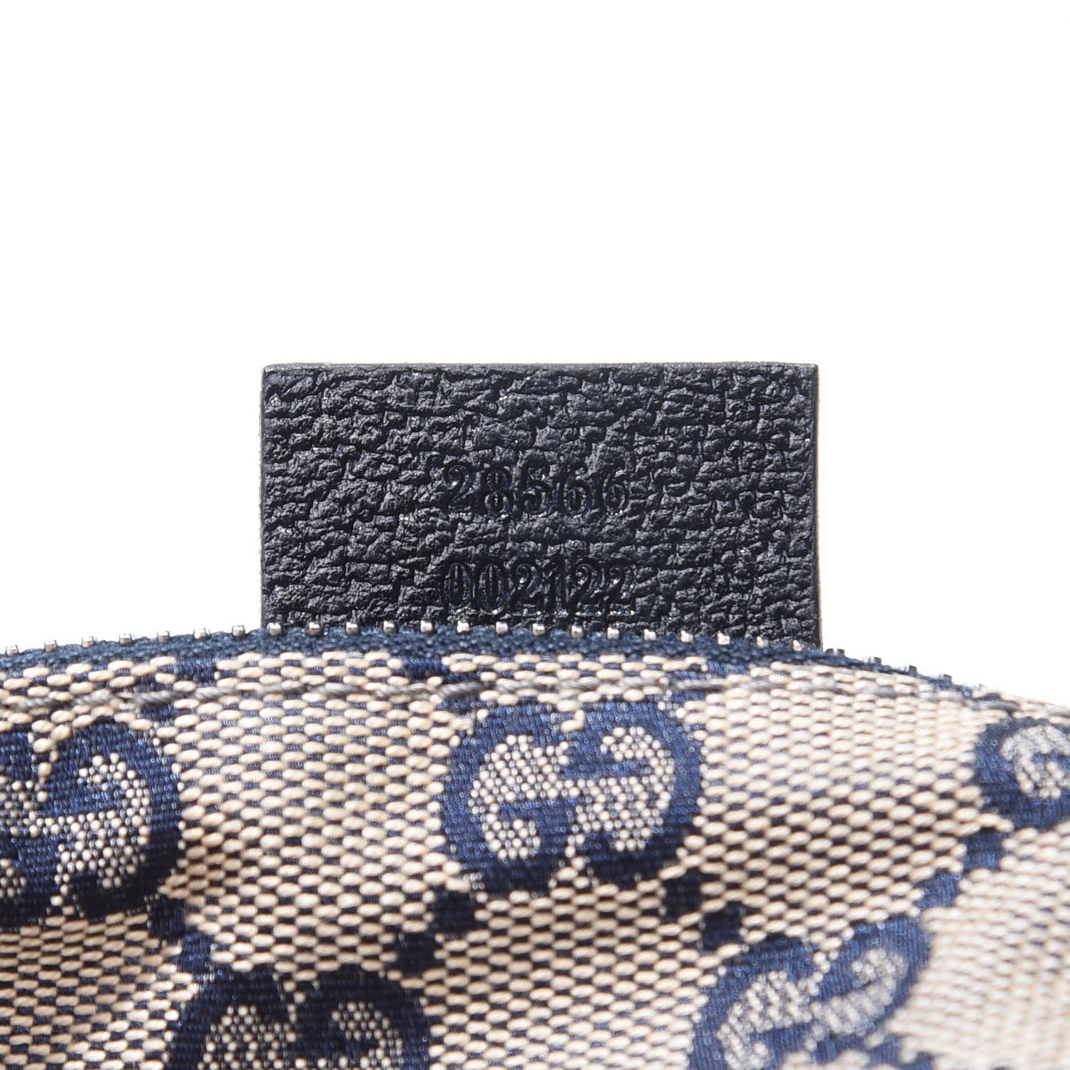 Gucci GG Monogram Web Double Pocket Belt Bag Navy 14 of 15