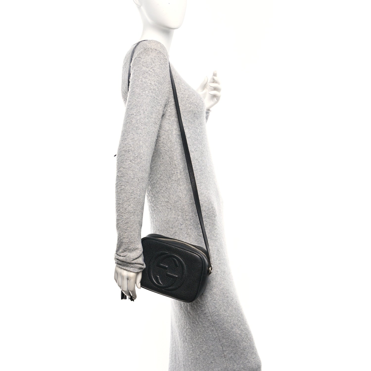 Gucci Pebbled Calfskin Small Soho Disco Bag Black 2 of 10