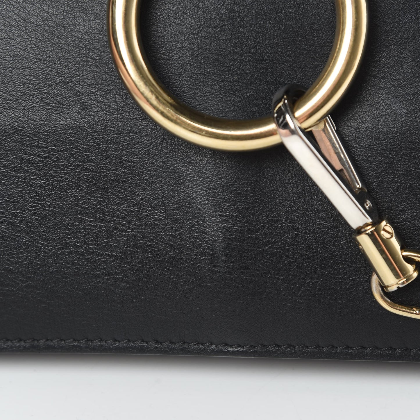 Suede Calfskin Medium Faye Shoulder Bag Black