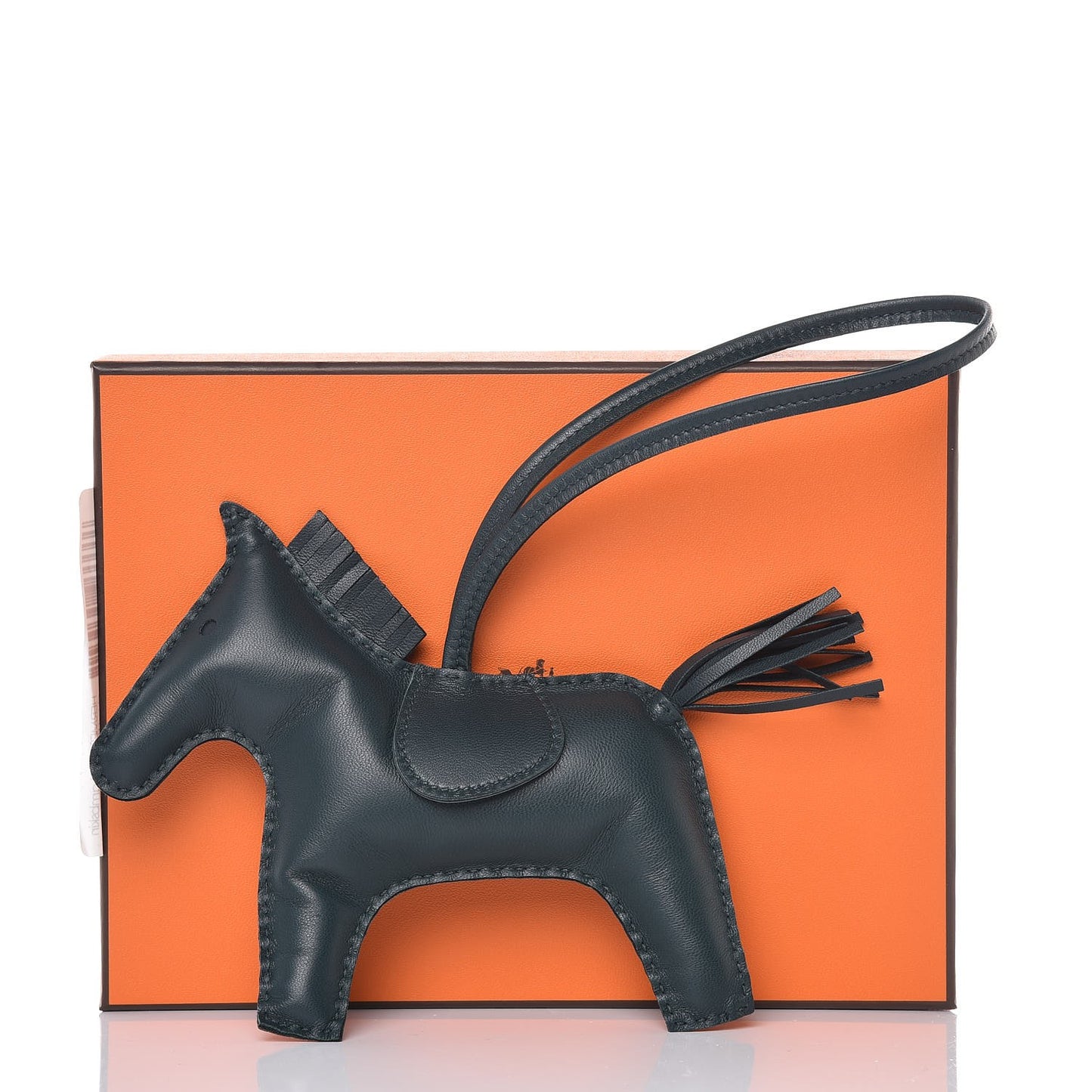 Milo Lambskin Grigri Rodeo Horse Bag Charm GM Vert Cypress