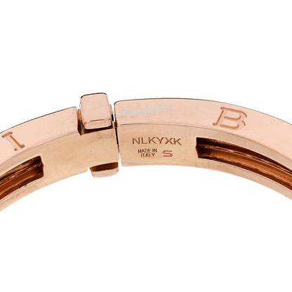 Bulgari 18K Rose Gold Diamond B.Zero1 Pave Bangle Bracelet S 3 of 4