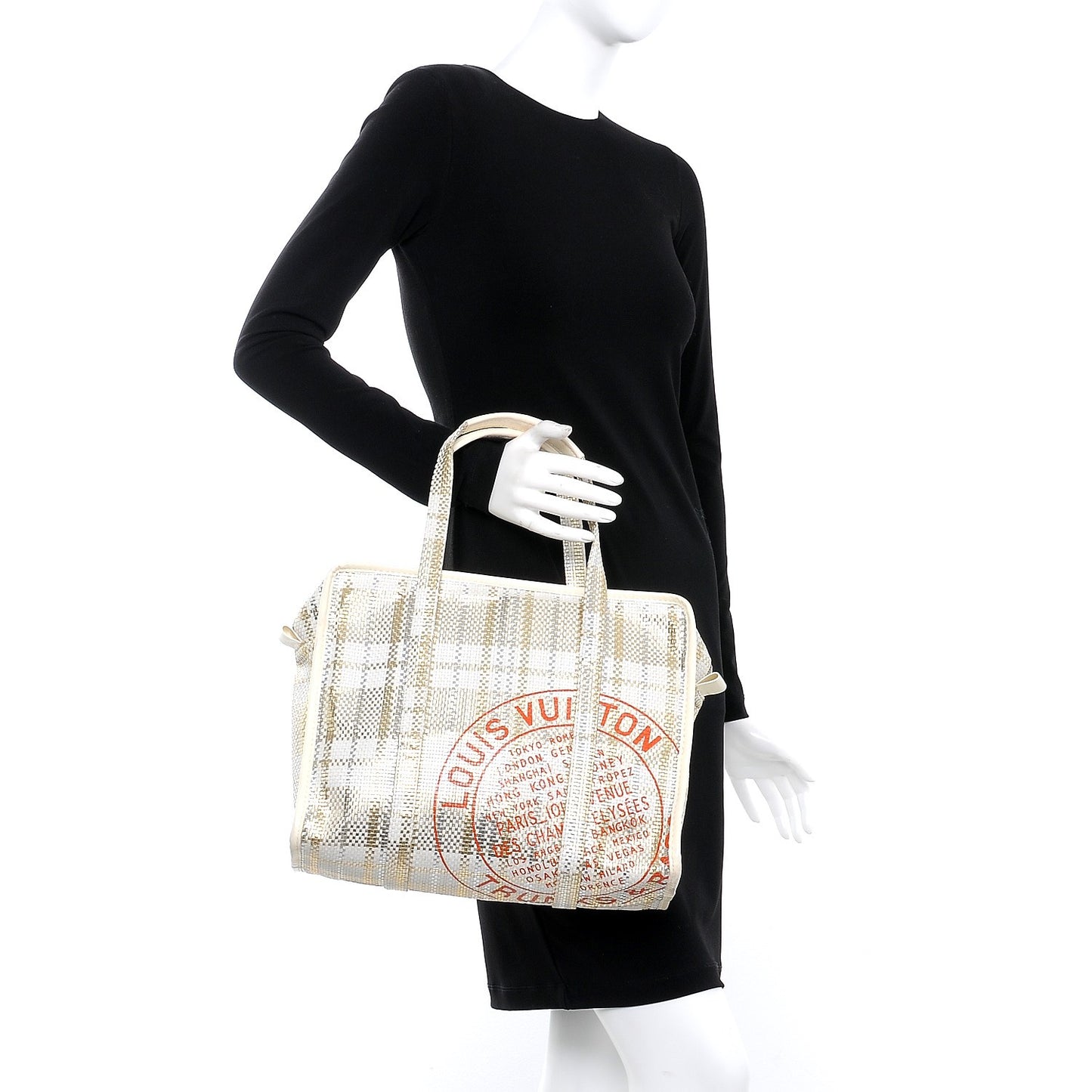 Braided Street Shopper PM Gold