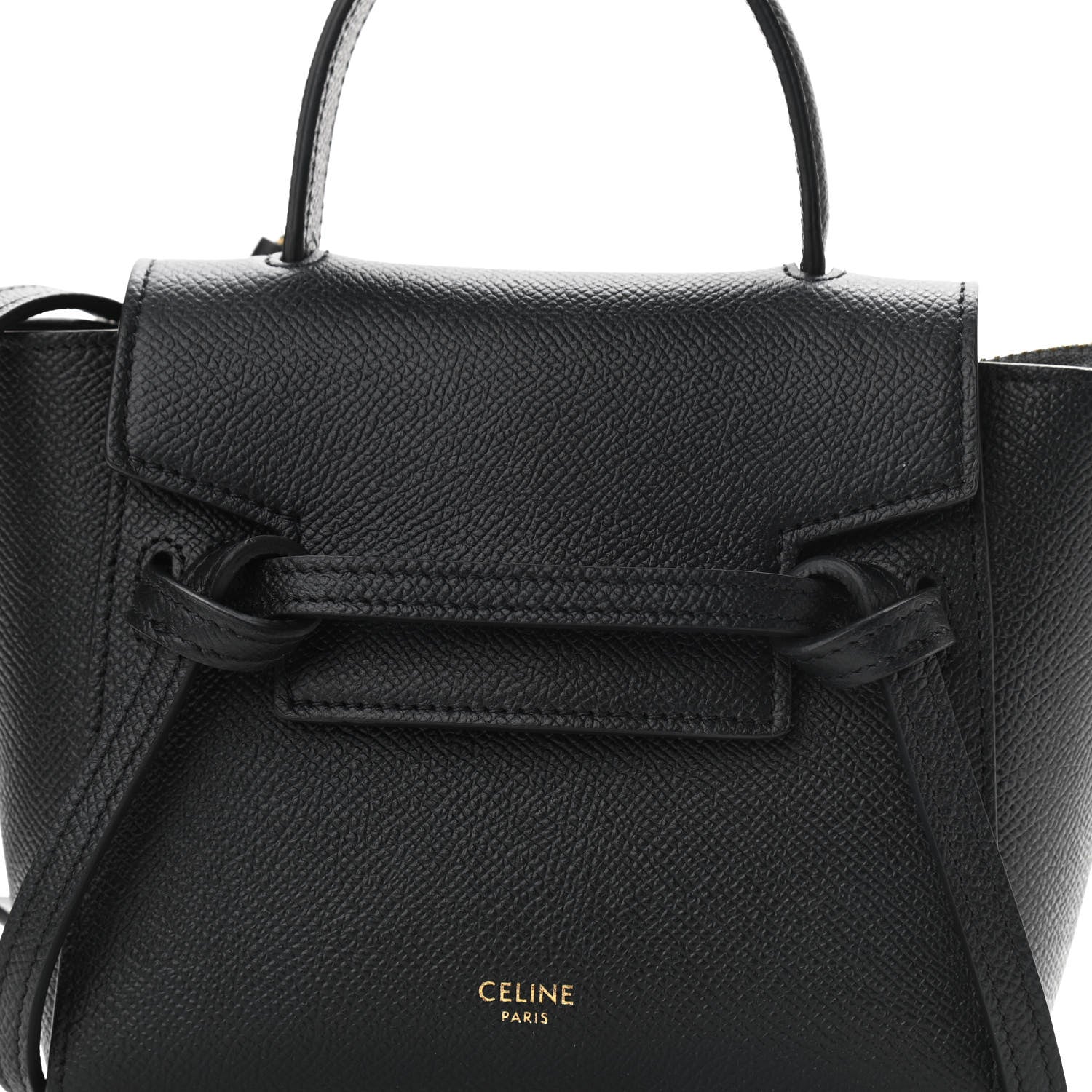 Celine Grained Calfskin Pico Belt Bag Black 7 of 9