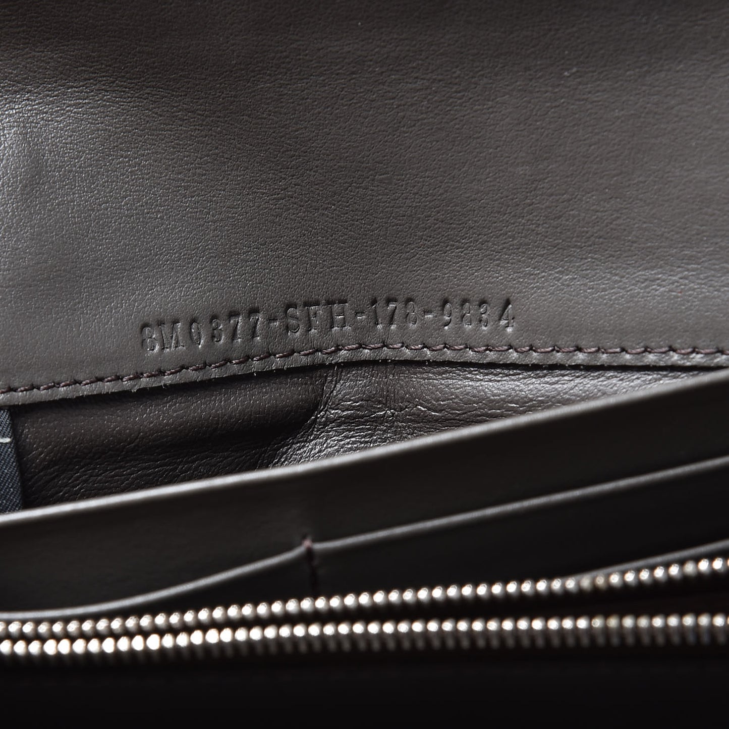 Vitello Century Bi-Color Peekaboo Continental Wallet Blue Carbone