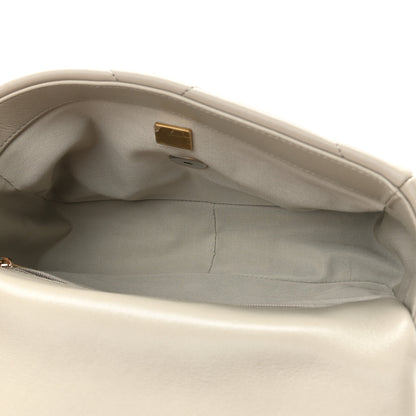 Chanel Lambskin Quilted Medium Chanel 19 Flap Light Grey 4 of 10