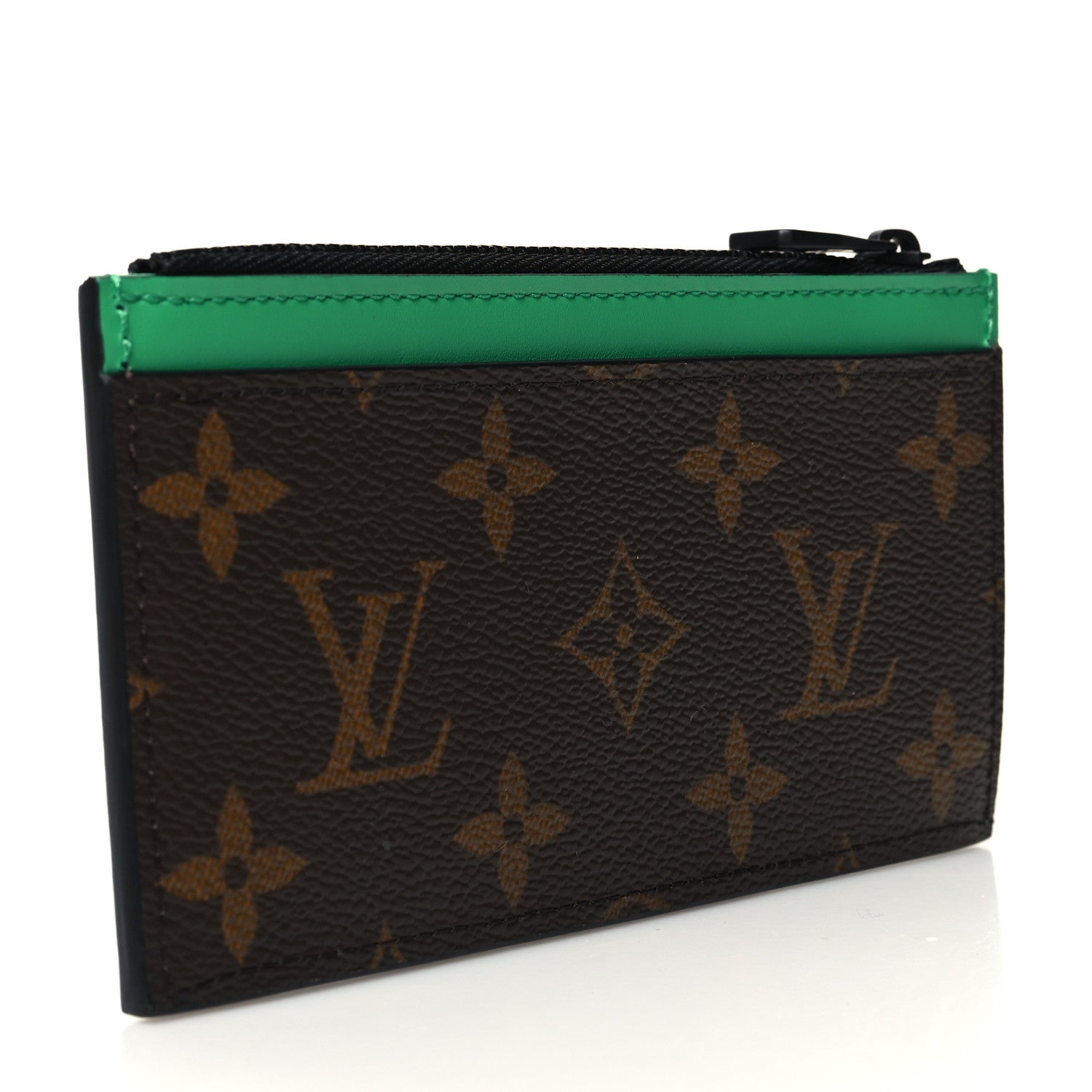 Louis Vuitton Monogram Taiga Coin Card Holder Green 3 of 9