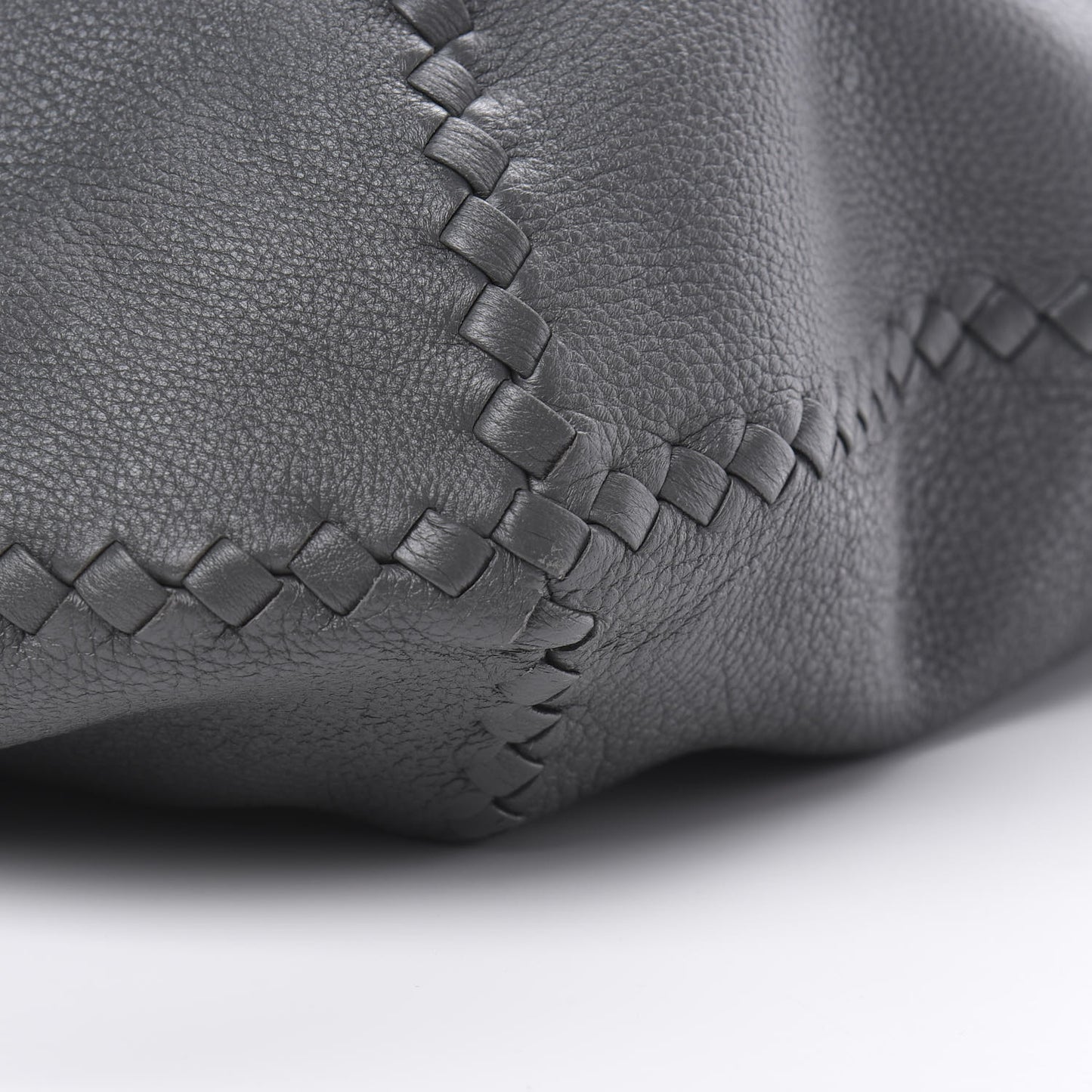 Cervo Deerskin Large Hobo Light Grey