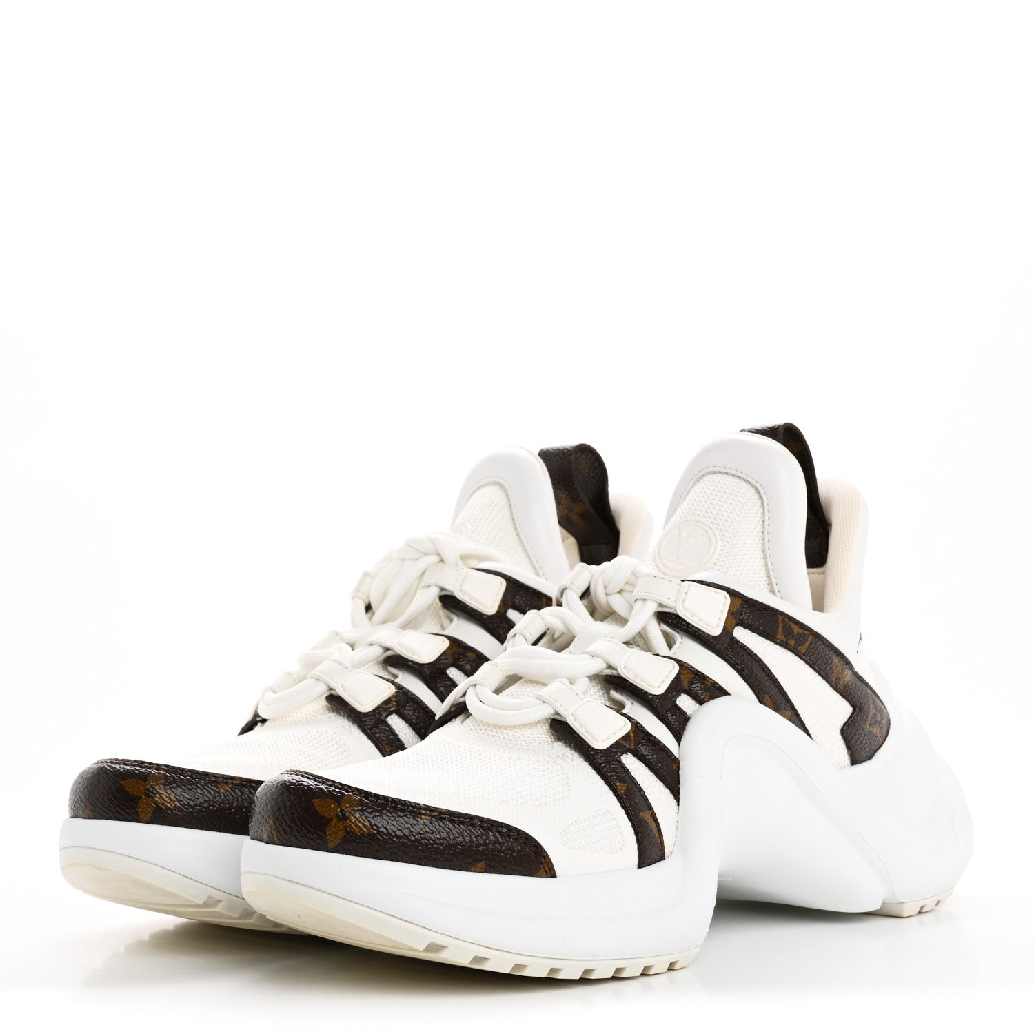 Louis Vuitton Patent Monogram LV Archlight Sneakers 39 White 4 of 10