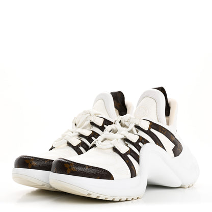Louis Vuitton Patent Monogram LV Archlight Sneakers 39 White 4 of 10