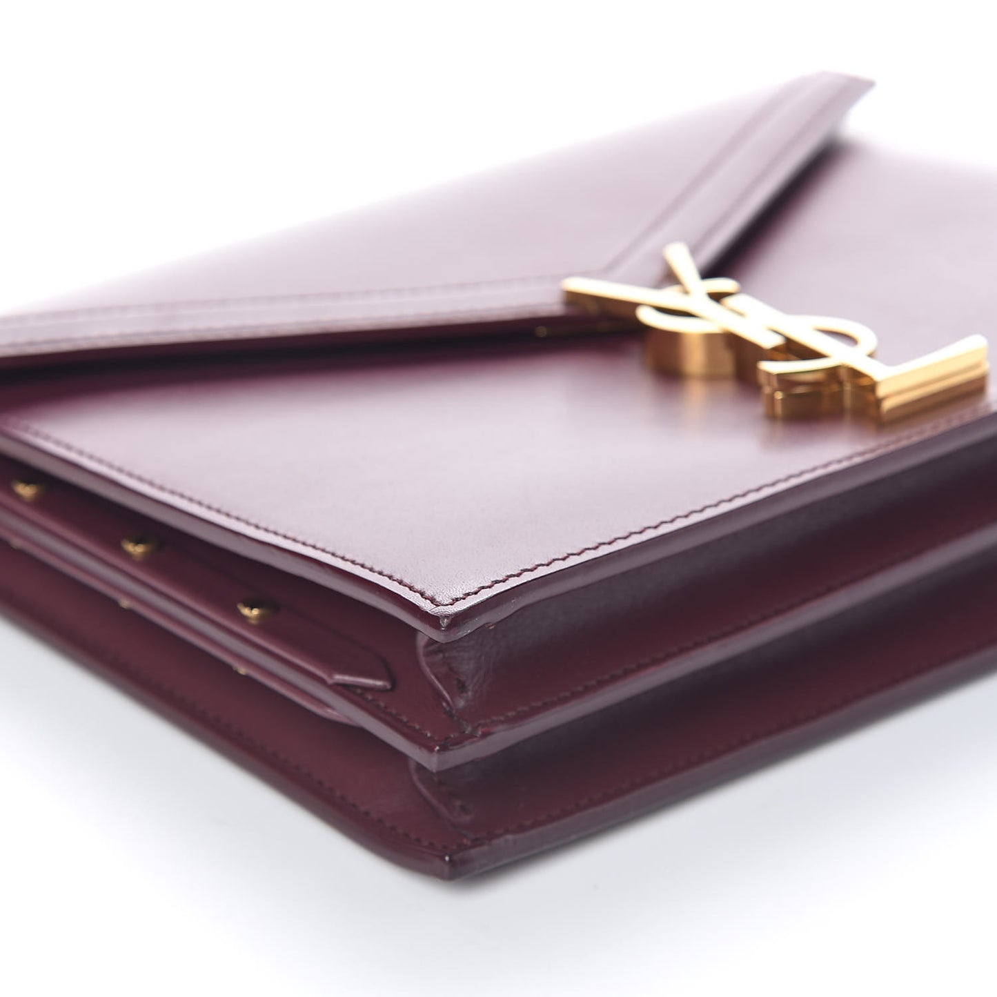 Smooth Calfskin Monogram Cassandra Clasp Bag Rouge Legion