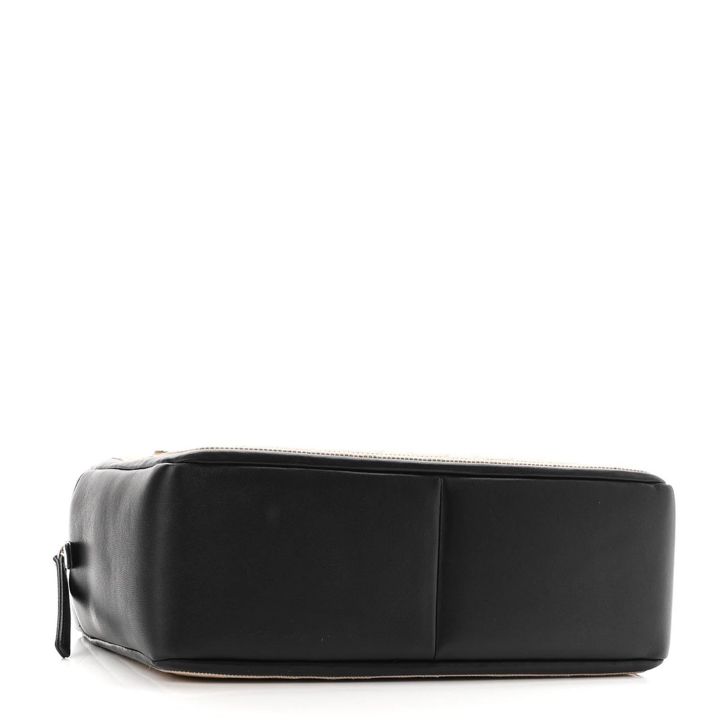 Lambskin Quilted Graphic Camera Case Beige Black
