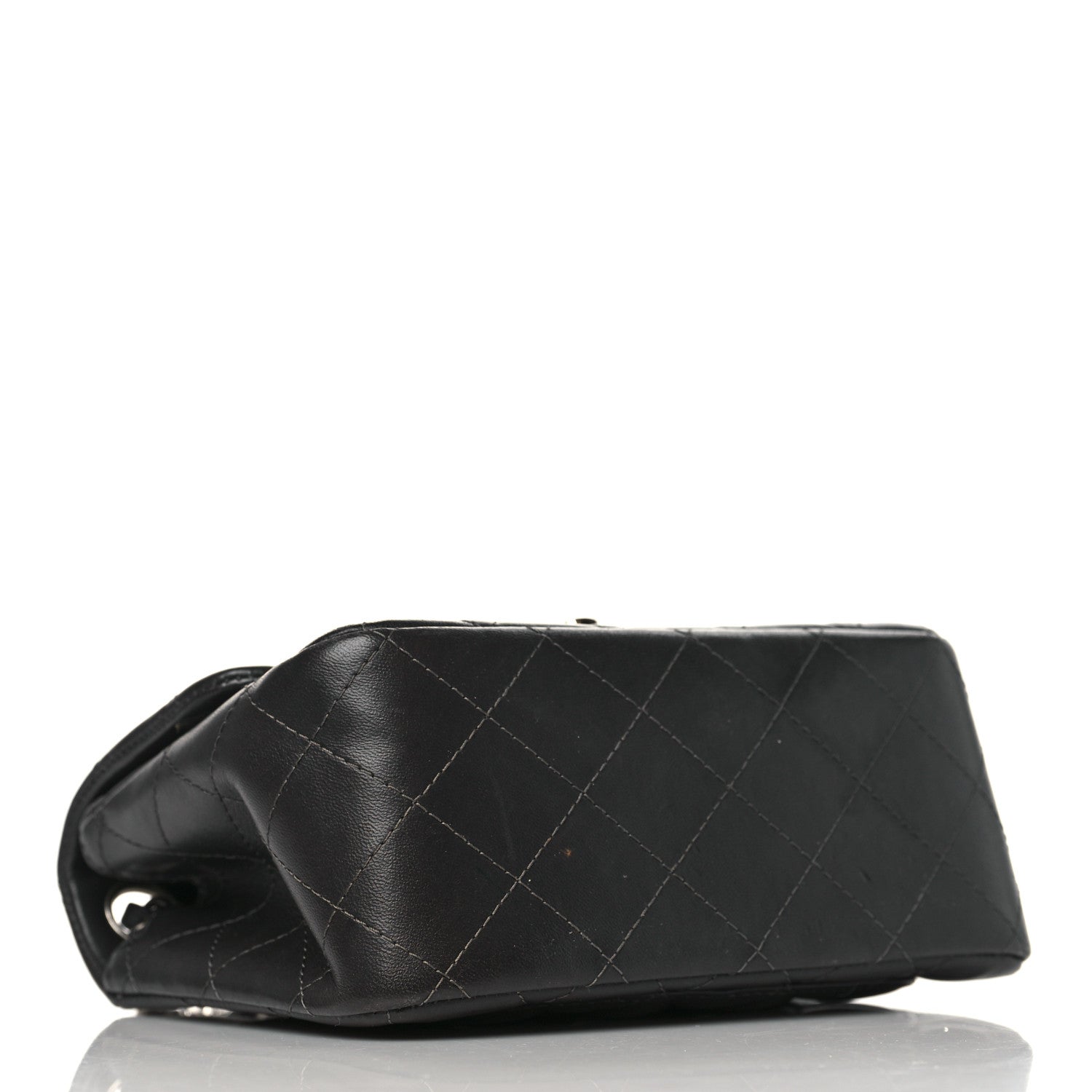 Chanel Lambskin Quilted Mini Square Flap Dark Grey 4 of 10