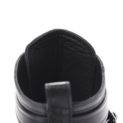Jimmy Choo Grainy Calfskin Dalston Boots 35.5 Black 9 of 10