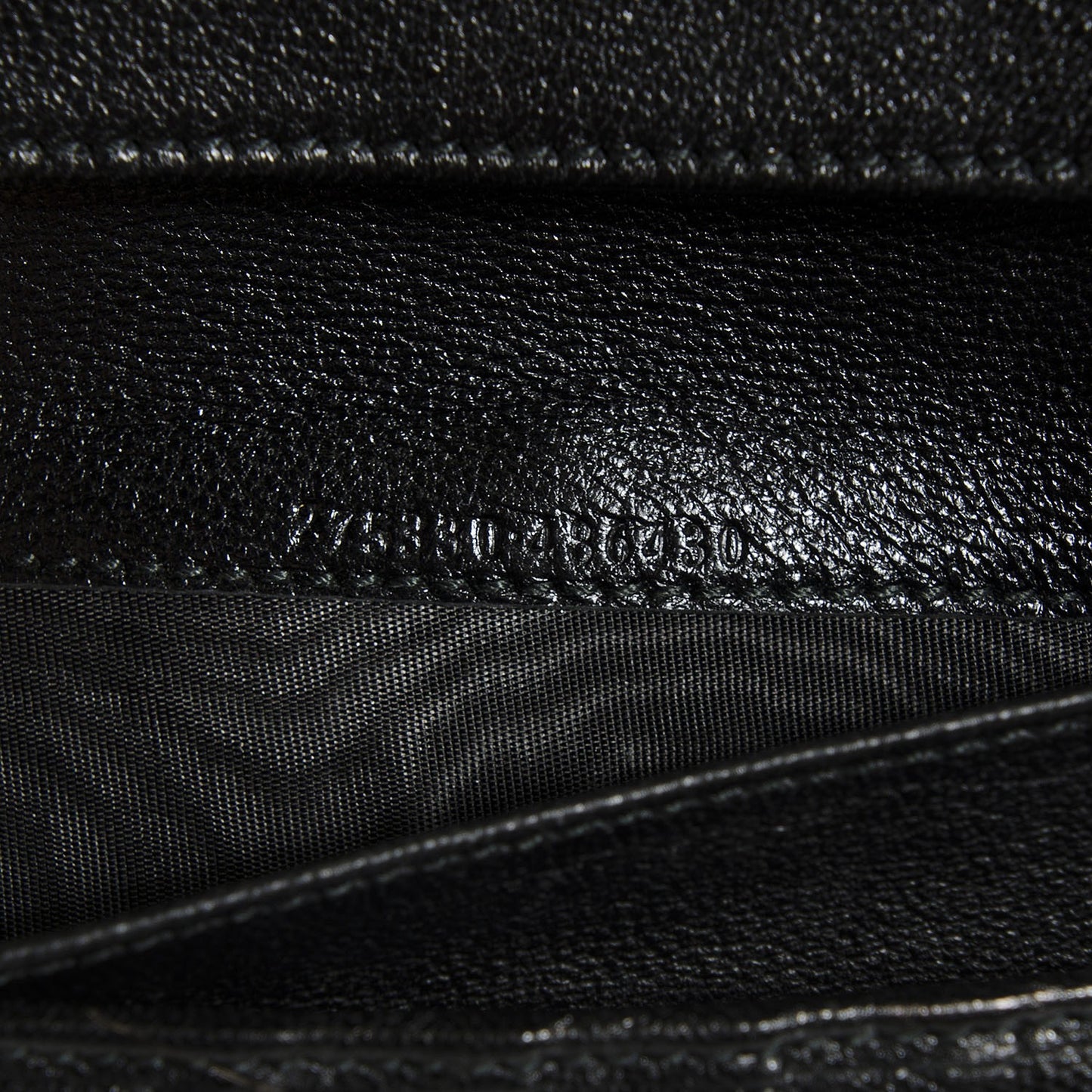 Calfskin Skull Continental Wallet Black