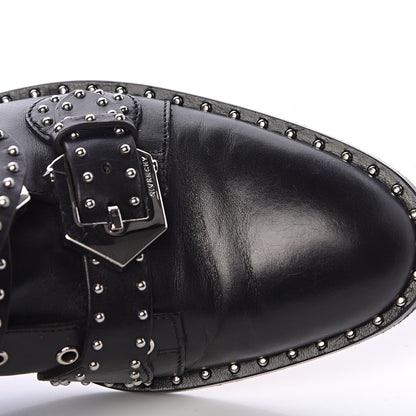Givenchy Calfskin Studded Prue Buckle Bootie 38 Black 14 of 18
