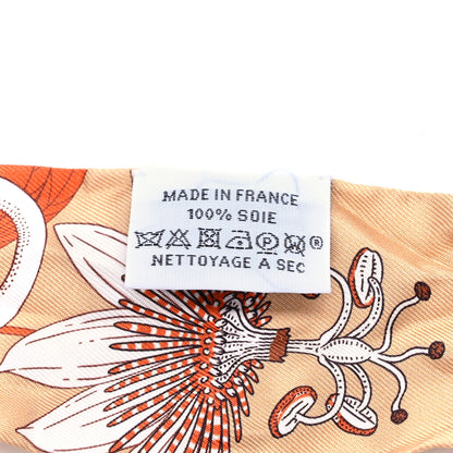 Hermes Silk Precious Paradise Twilly Beige Doré Orange Gris Bleu 4 of 4
