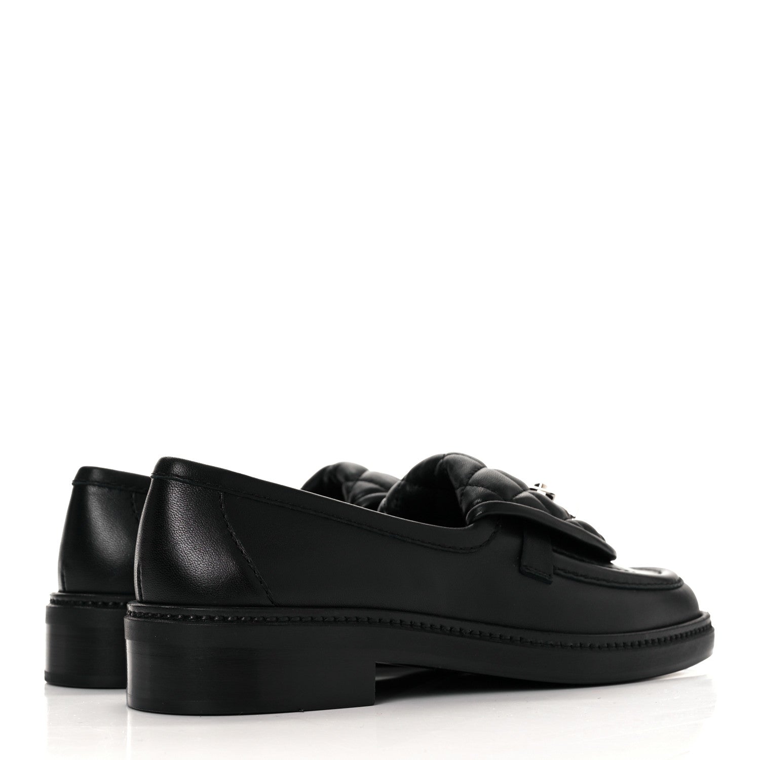 Chanel Lambskin Quilted CC Turnlock Loafers 36 Black 8 of 18