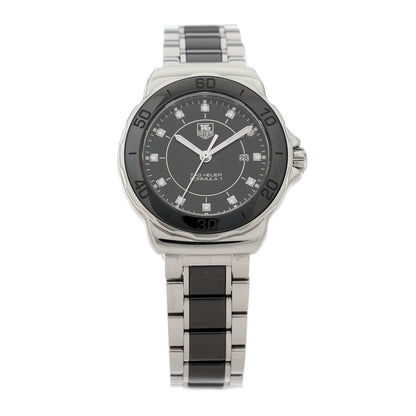 Tag Heuer Stainless Steel Ceramic Diamond 31mm Formula 1 Lady Quartz Watch Black WAH1314 1 of 5