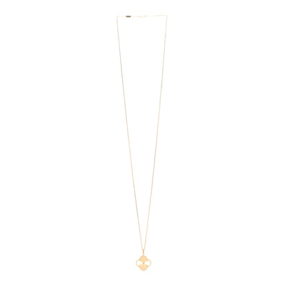 Van Cleef & Arpels 18K Yellow Gold Guilloche Magic Alhambra Long Necklace 3 of 6