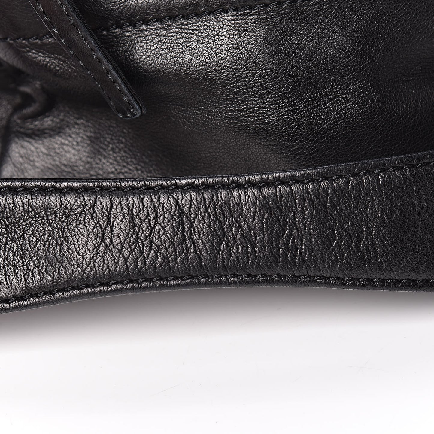 Lambskin Lax Accordion Hobo Black
