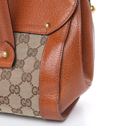 Gucci Monogram Bamboo Bullet Satchel Brown 11 of 13