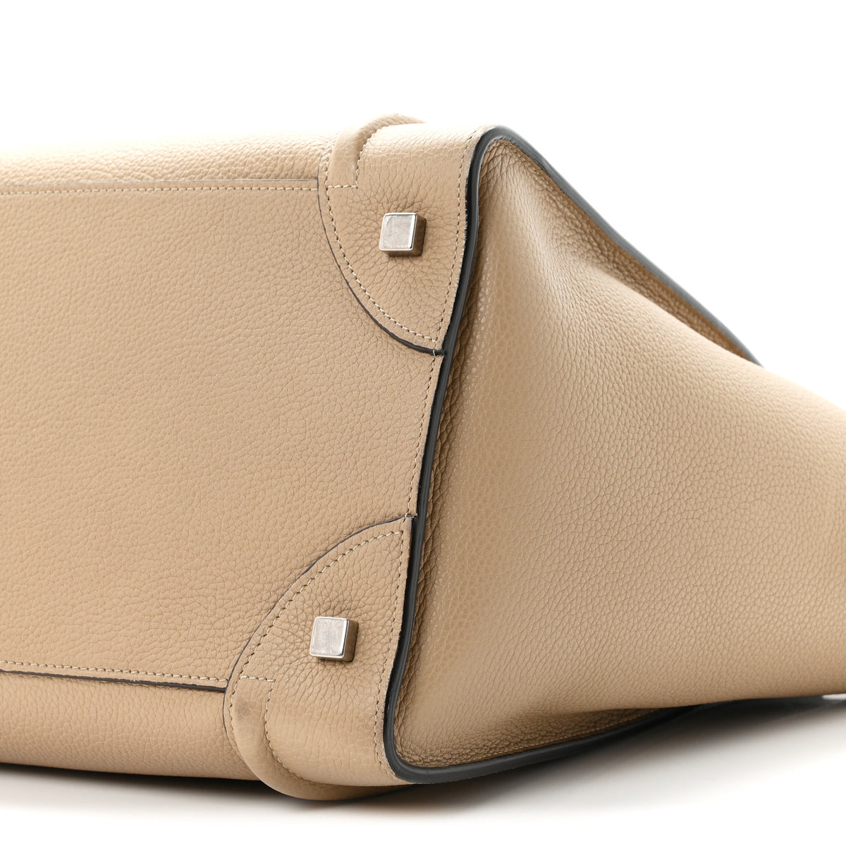Drummed Calfskin Mini Luggage Dune
