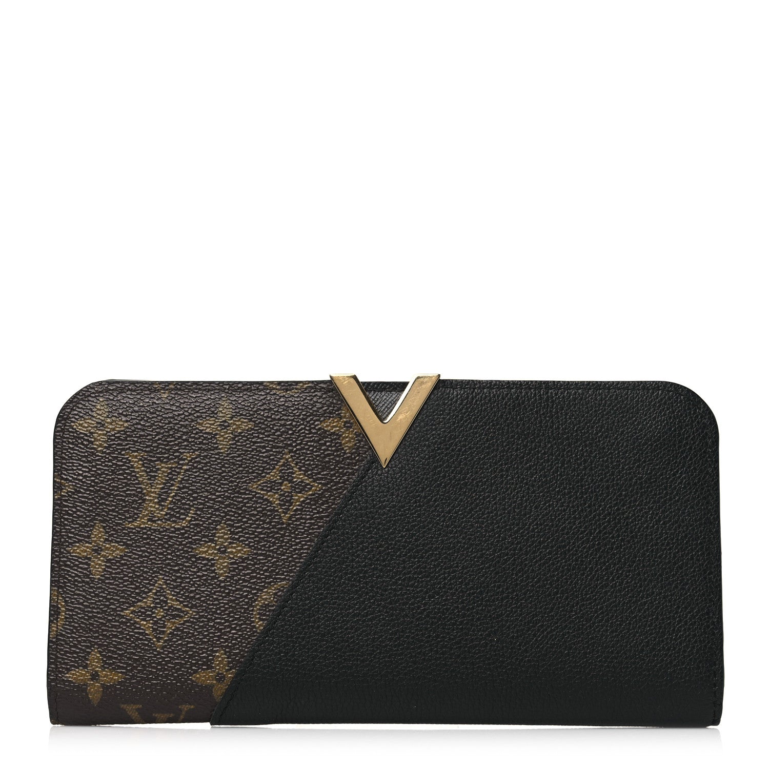 Louis Vuitton Monogram Calfskin Kimono Wallet Black 1 of 7